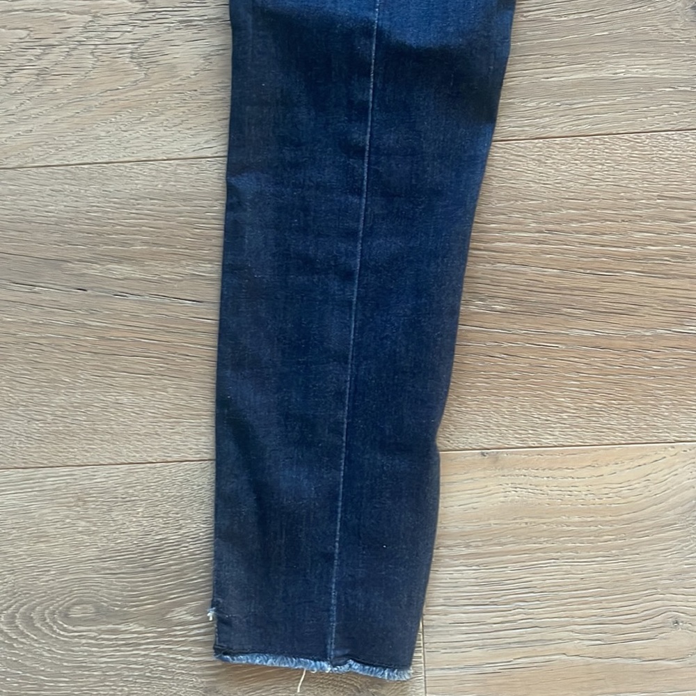 Boston Proper Skinny Exposed Seamed Stretch Deconstructed Hi Low Ankle Jean- 26W - Picture 10 of 11